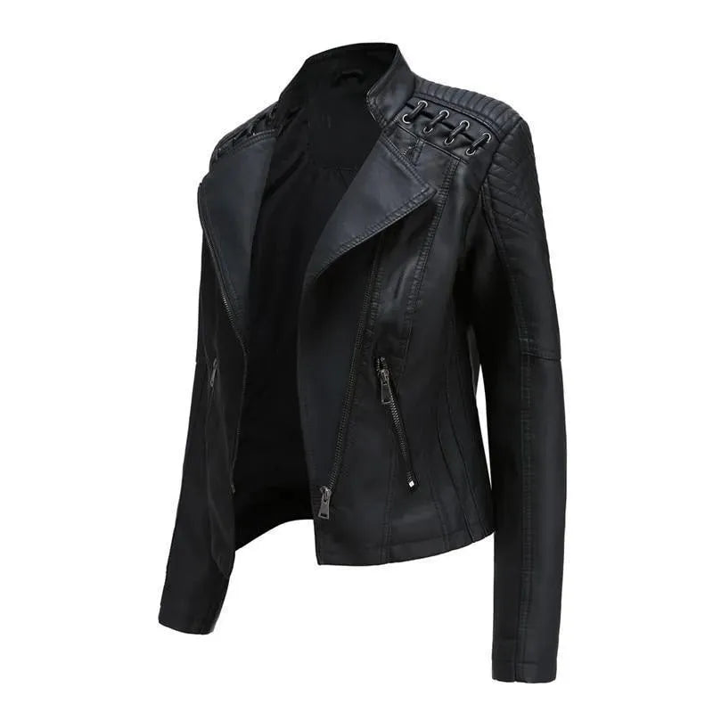 Women’s Structured Moto Jacket Casual Style