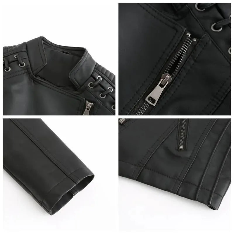 Women’s Structured Moto Jacket Casual Style