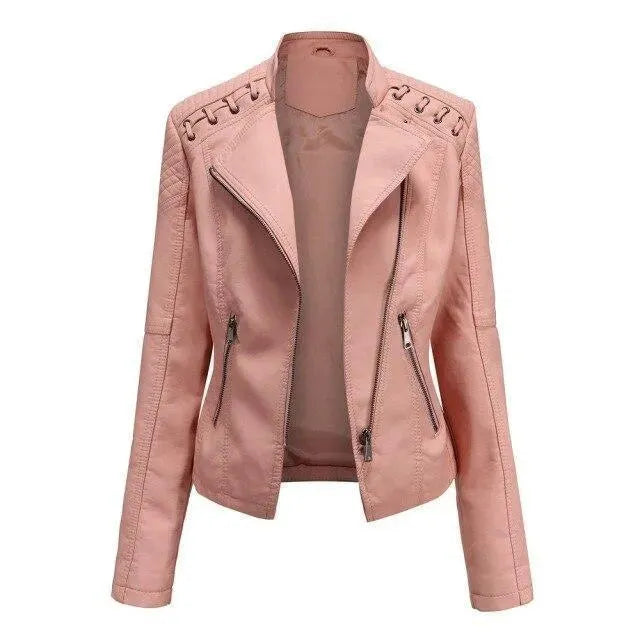 Women’s Structured Moto Jacket Casual Style