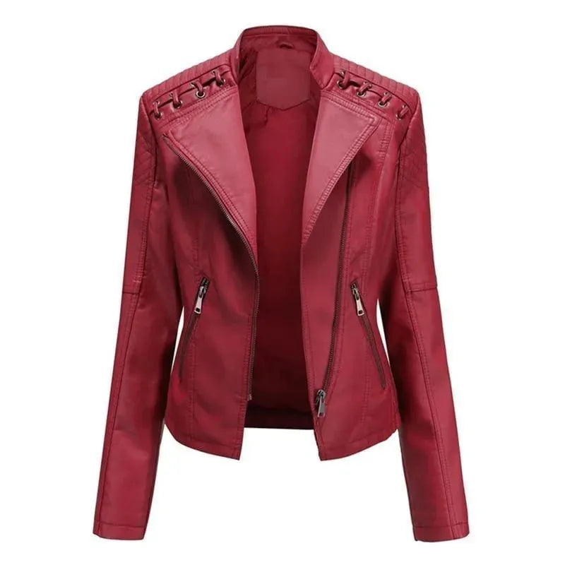 Women’s Structured Moto Jacket Casual Style