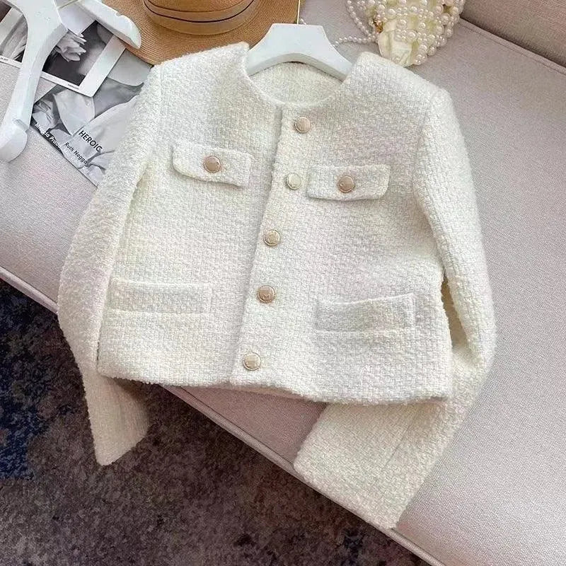 Women’s Structured Tweed Jacket Formal Style