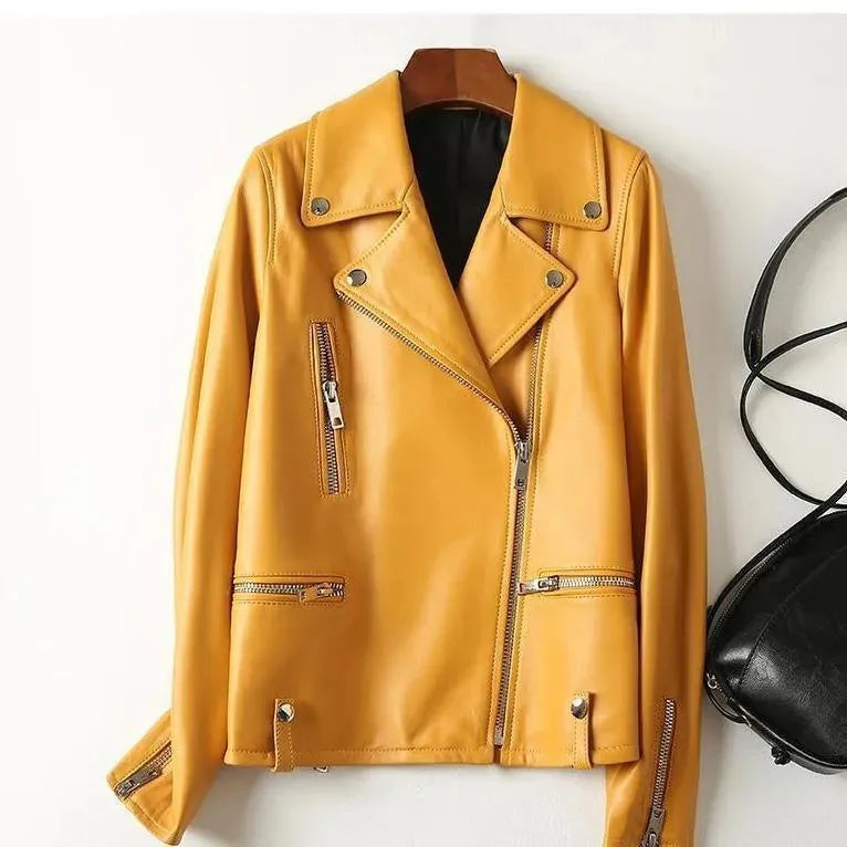 Women’s Studded Biker Jacket Edgy Style