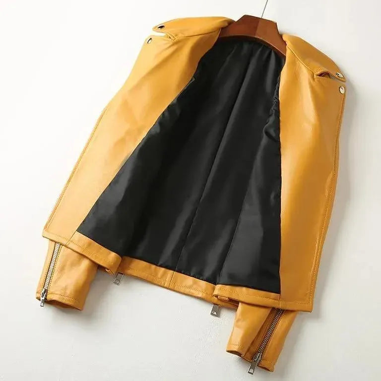 Women’s Studded Biker Jacket Edgy Style