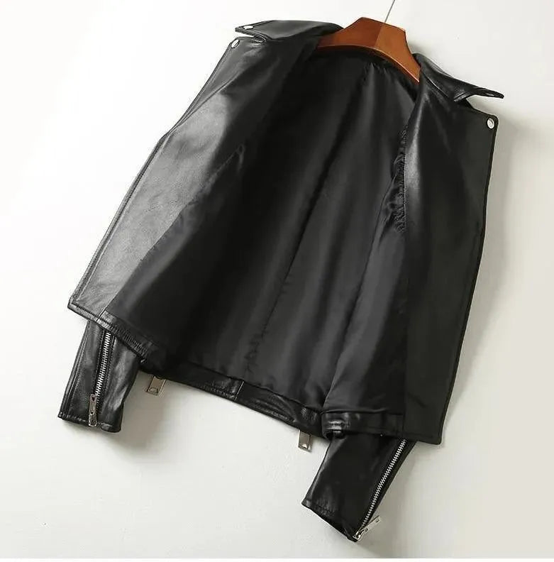 Women’s Studded Biker Jacket Edgy Style