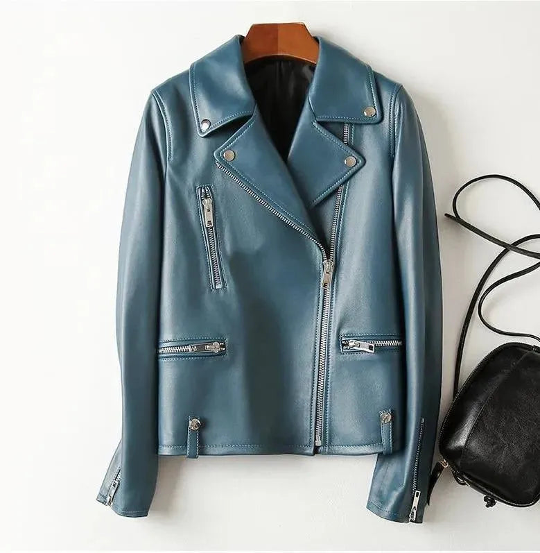 Women’s Studded Biker Jacket Edgy Style