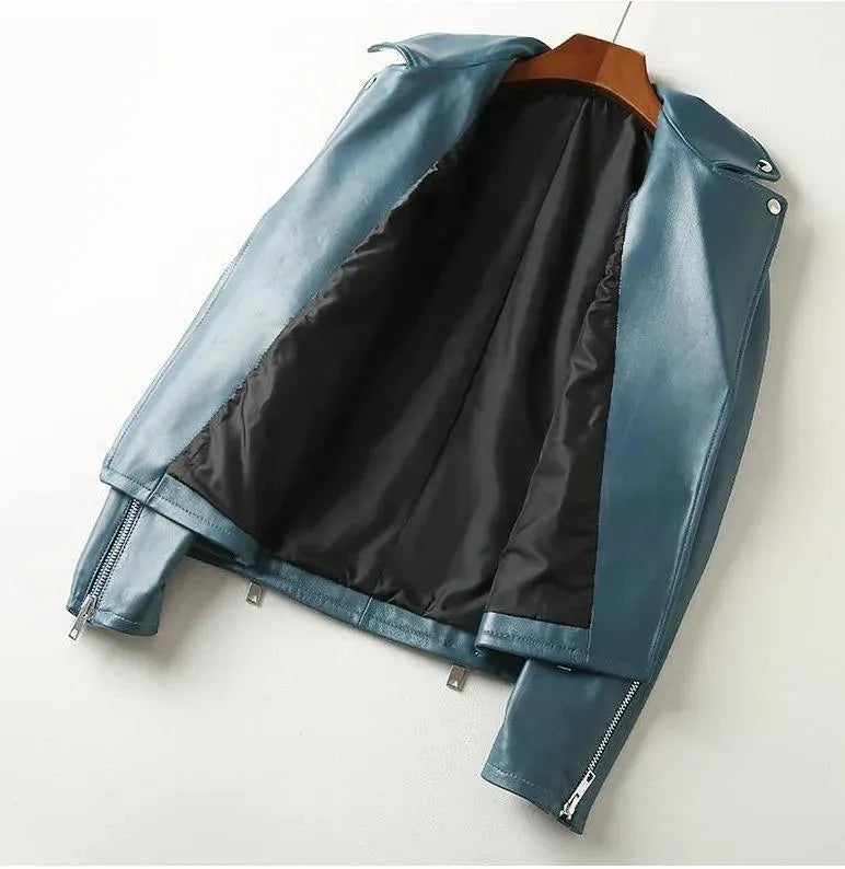 Women’s Studded Biker Jacket Edgy Style