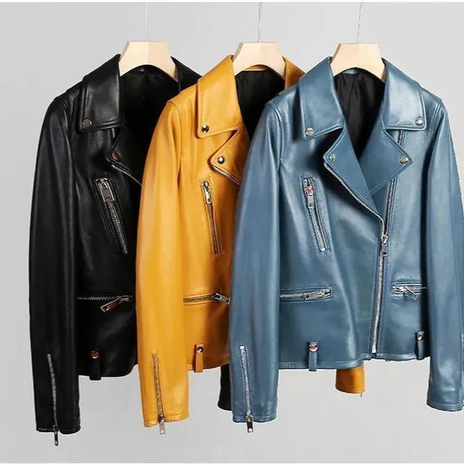Women’s Studded Biker Jacket Edgy Style
