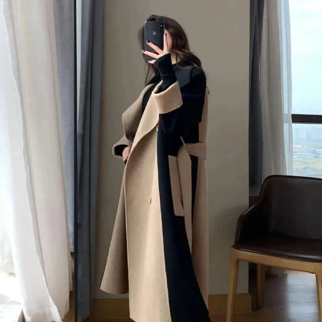 Women's Trench Coat Longline Double Breasted Fit