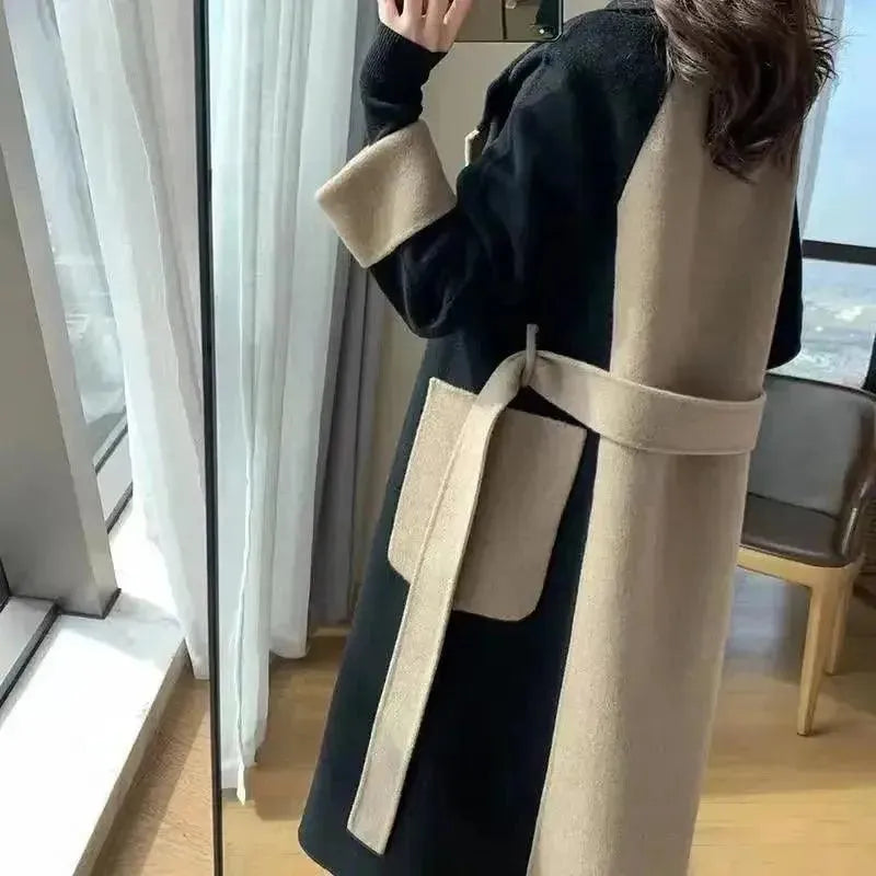 Women's Trench Coat Longline Double Breasted Fit