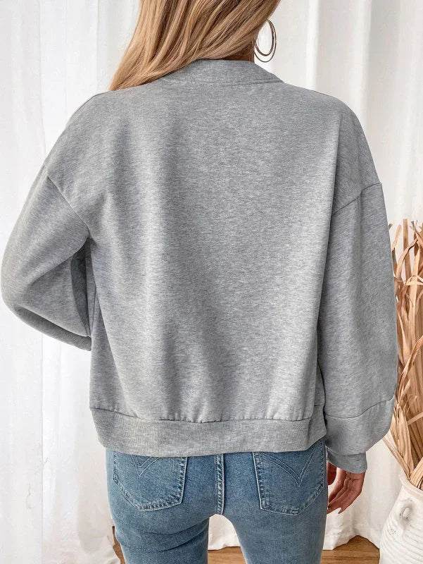 Women's Velvet Bomber Jacket Thickened Ribbed Style