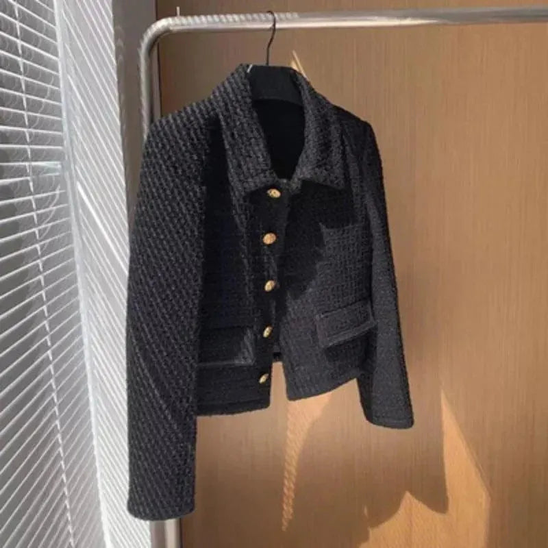 Women’s Vintage Tweed Jacket Retro Style