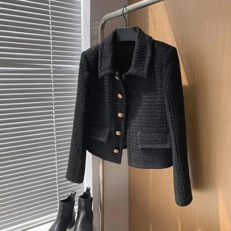 Women’s Vintage Tweed Jacket Retro Style