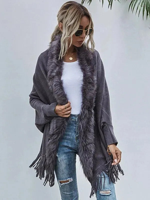 Women's Wrap Coat Long Shawl Collar Style