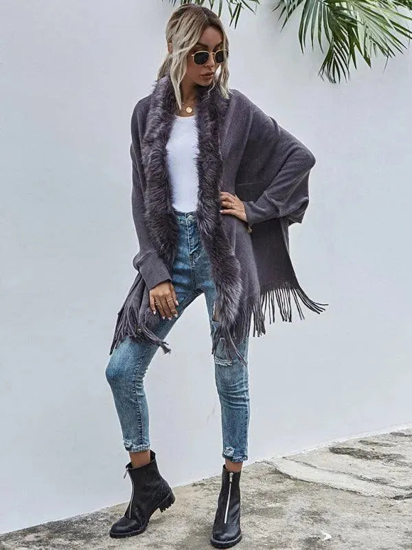 Women's Wrap Coat Long Shawl Collar Style