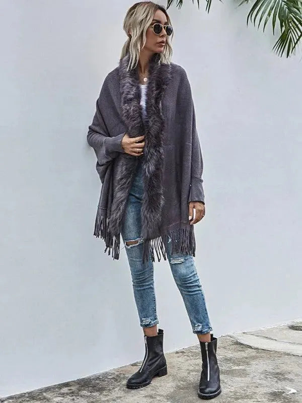 Women's Wrap Coat Long Shawl Collar Style