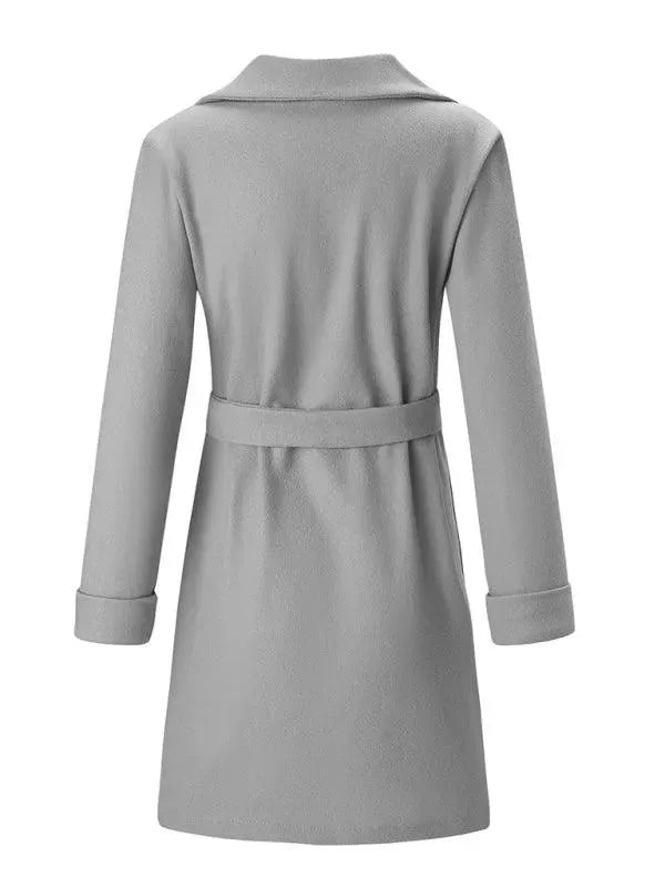 Women's Wrap Coat Oversized Belted Elegant Style