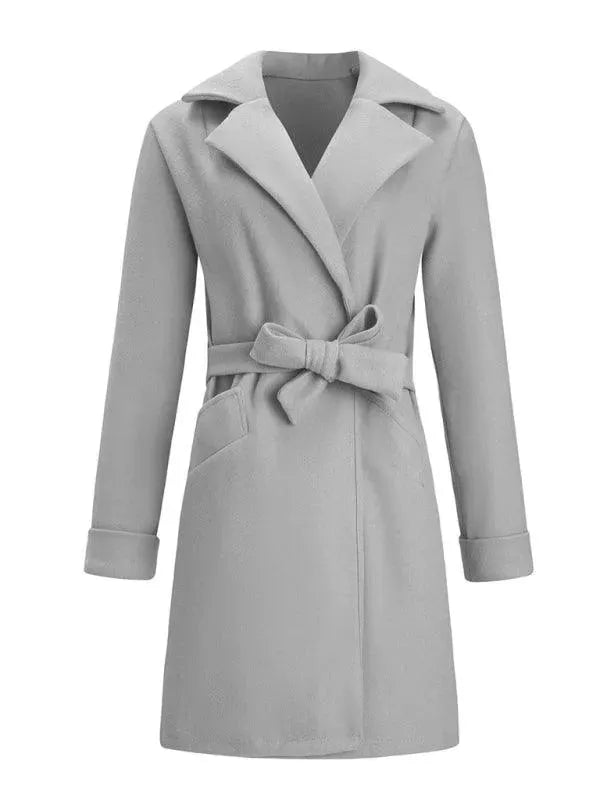 Women's Wrap Coat Oversized Belted Elegant Style