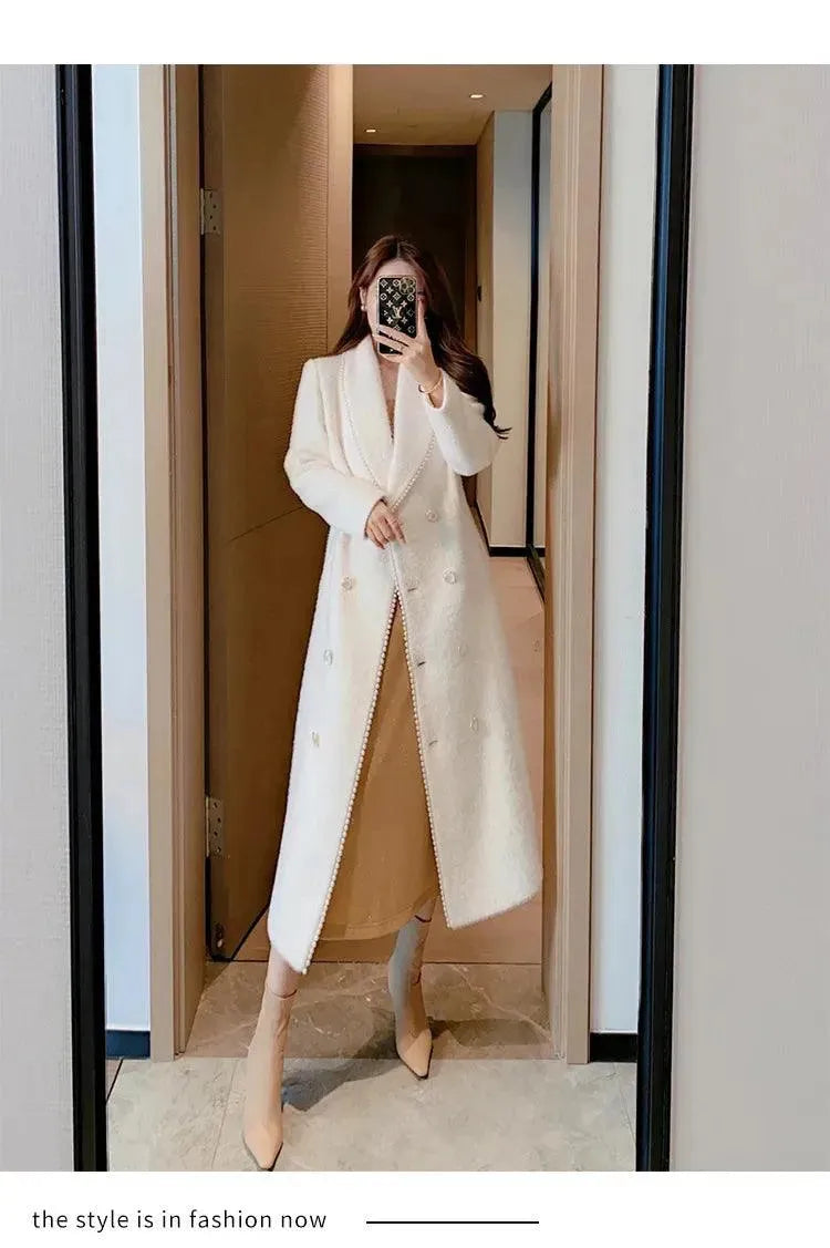 Women's Wrap Coat Slim Fit Belted Design