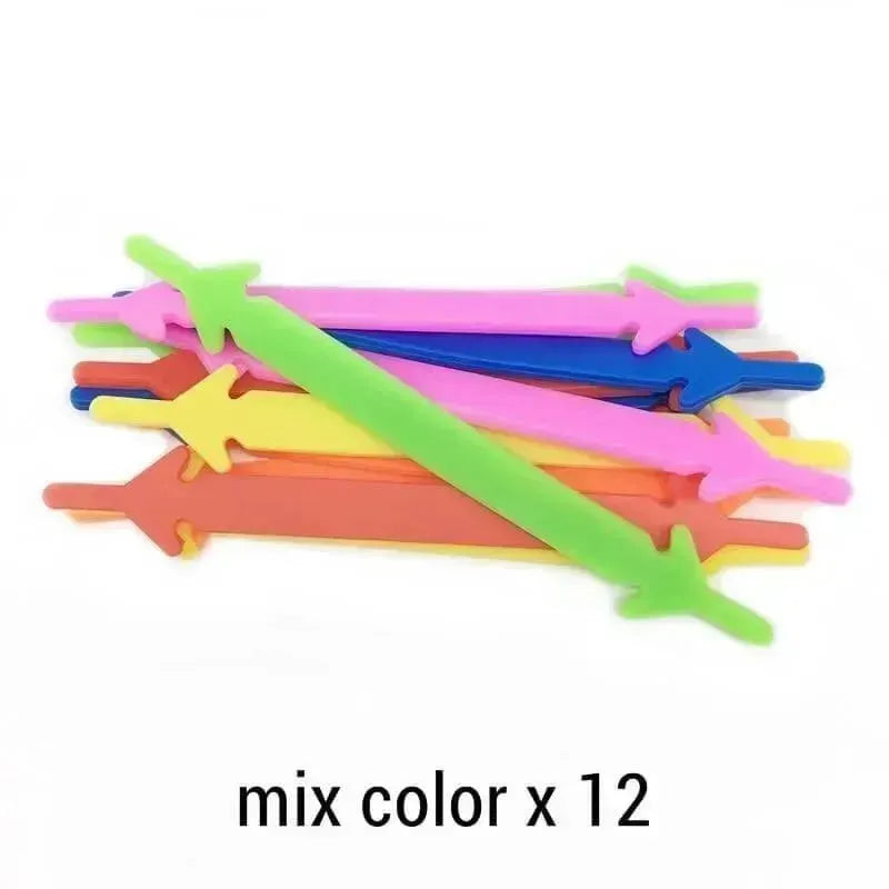 Aero No Tie Elastic Shoelaces 6 Pairs - Shoelaces - LeStyleParfait