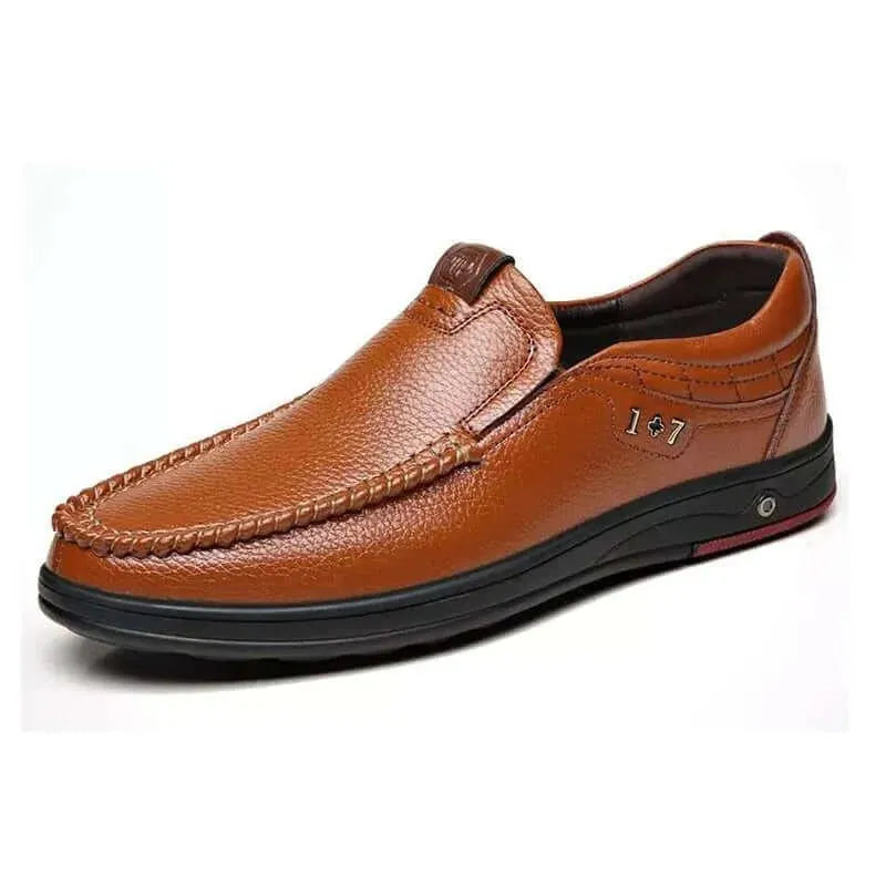 Alessandro - Classic Leather Loafers - Loafer Shoes - LeStyleParfait