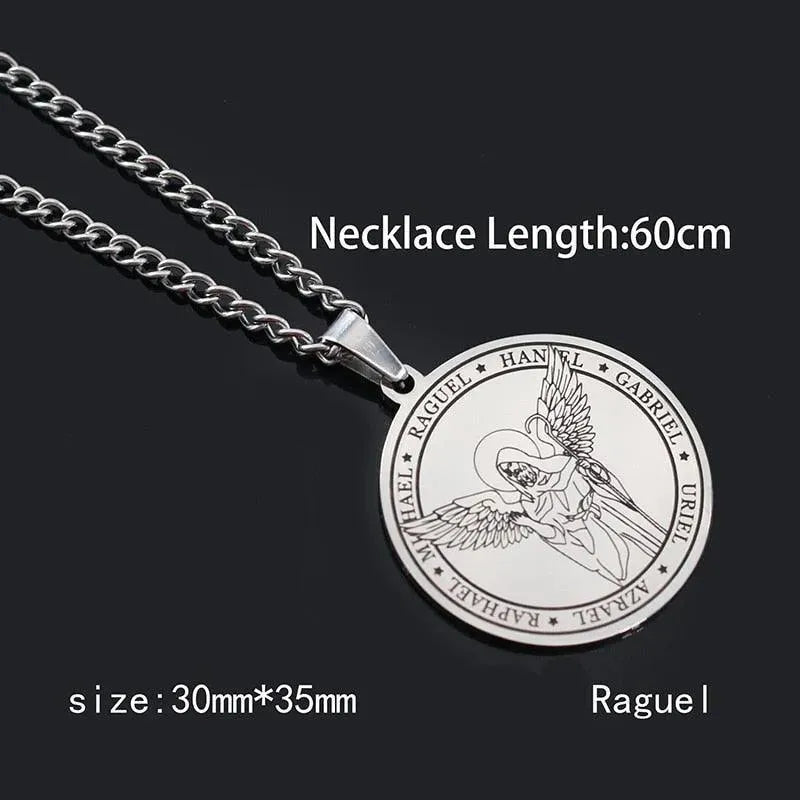 Archangels Pentagram Pendant Necklace - Pendant Necklace - LeStyleParfait