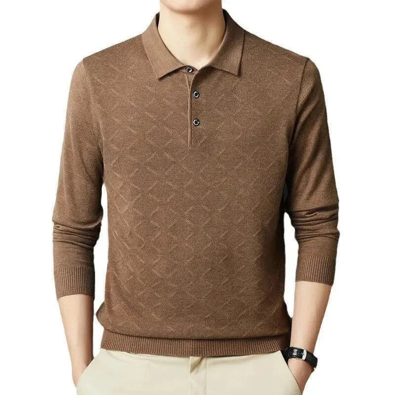Argyle Pattern Polo Shirt for Men-Polo Shirt-LeStyleParfait