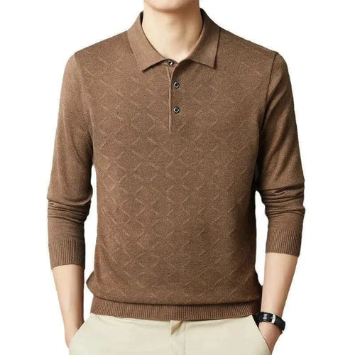 Argyle Pattern Polo Shirt for Men-Polo Shirt-LeStyleParfait