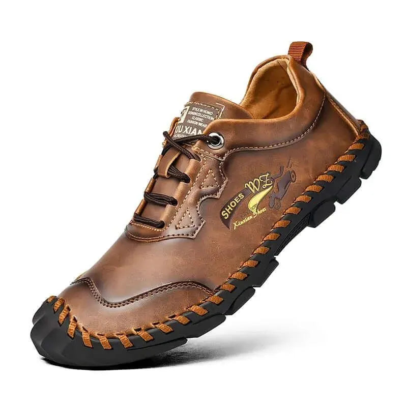 Basil Casual Leather Lace-Up Shoes - Casual Shoes - LeStyleParfait