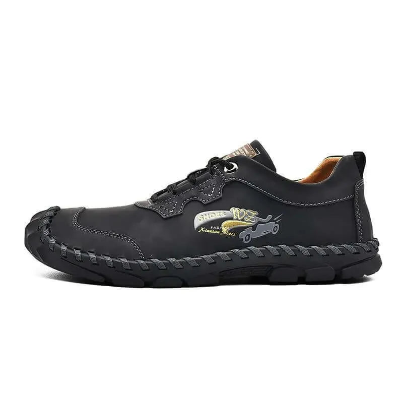 Basil Casual Leather Lace-Up Shoes - Casual Shoes - LeStyleParfait
