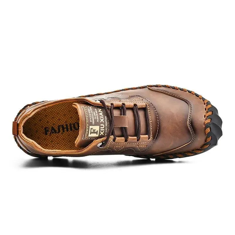 Basil Casual Leather Lace-Up Shoes - Casual Shoes - LeStyleParfait