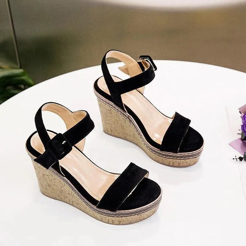 Buckle Strap Wedge Shoes - Wedge Shoes - LeStyleParfait