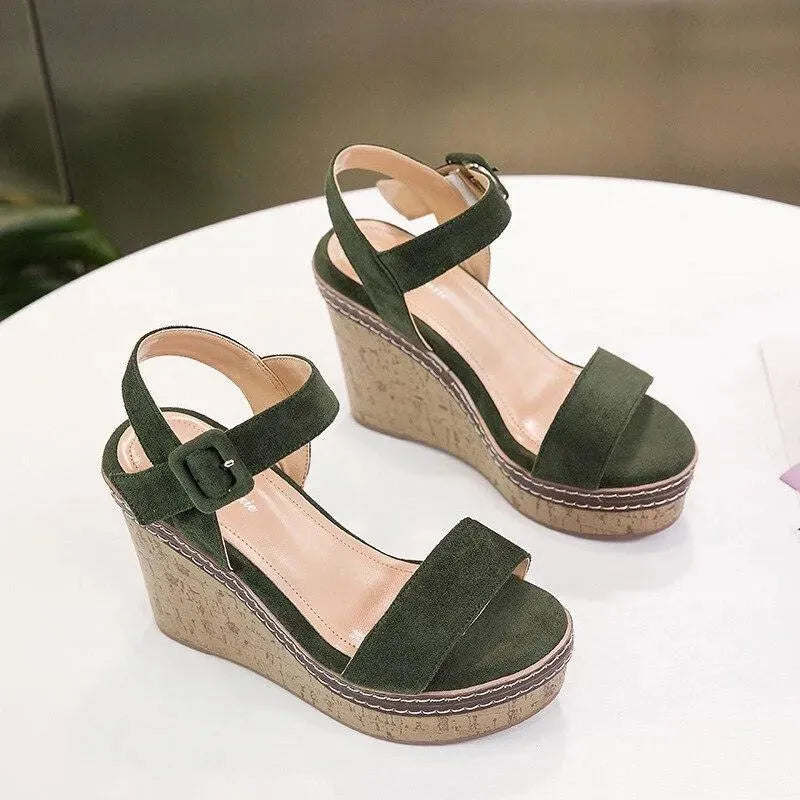 Buckle Strap Wedge Shoes - Wedge Shoes - LeStyleParfait