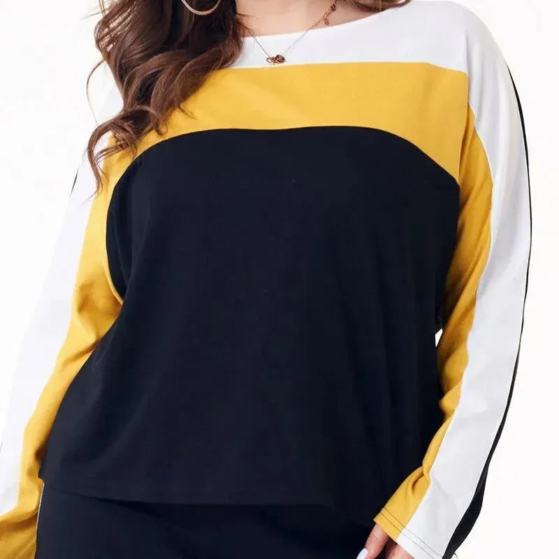 Casual Colorblock Skirt Two-Piece Set - Colorblock Skirt Two-Piece Set - LeStyleParfait
