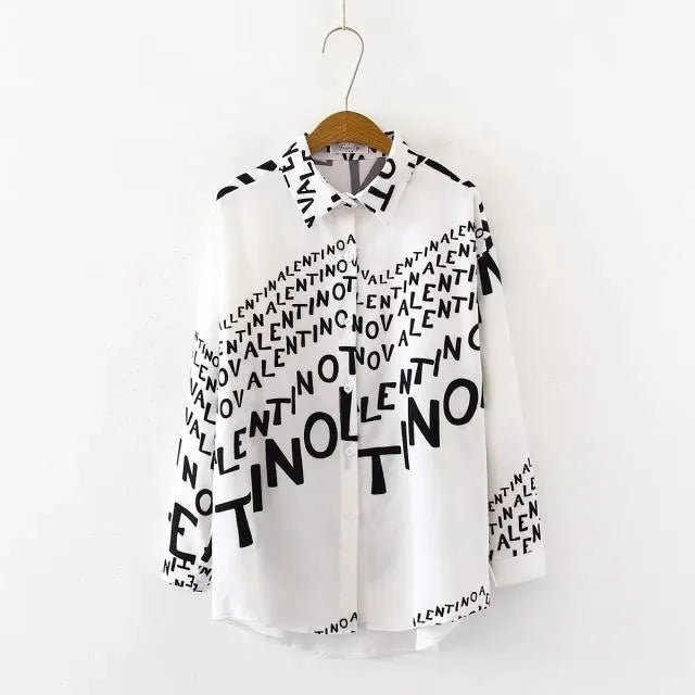 Casual Loose Blouses - Printed Shirt-Blouse-LeStyleParfait