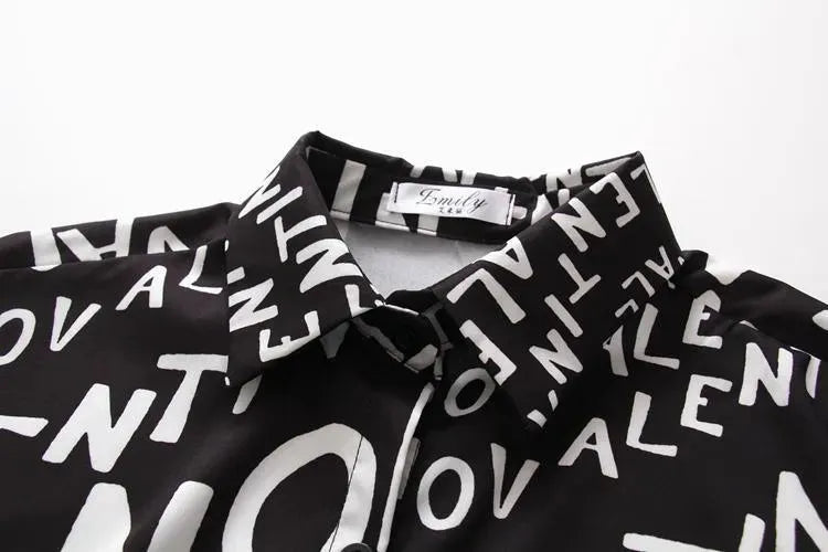 Casual Loose Blouses - Printed Shirt-Blouse-LeStyleParfait