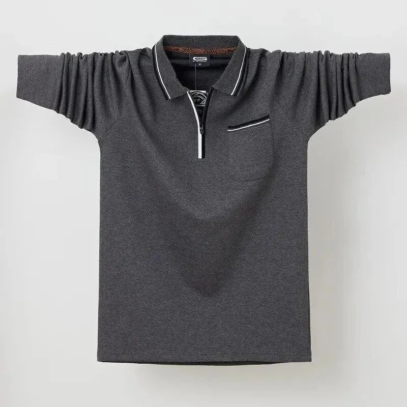 Casual Polo Shirt Men with Chest Pocket-Polo Shirt-LeStyleParfait