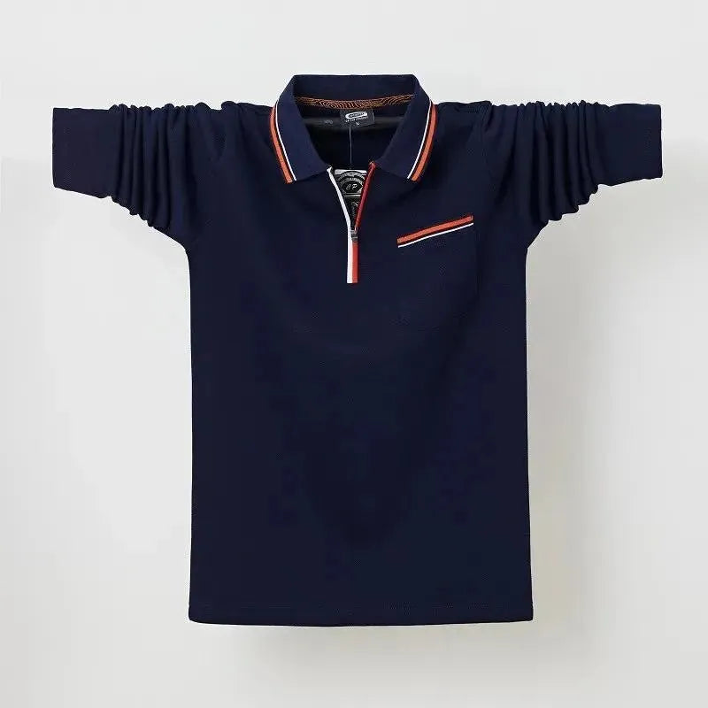 Casual Polo Shirt Men with Chest Pocket-Polo Shirt-LeStyleParfait