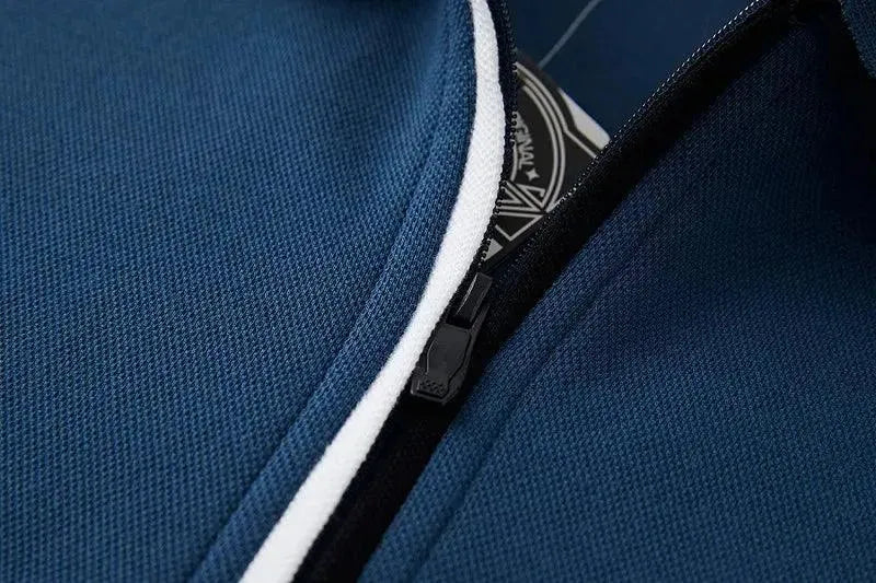 Casual Polo Shirt Men with Chest Pocket-Polo Shirt-LeStyleParfait
