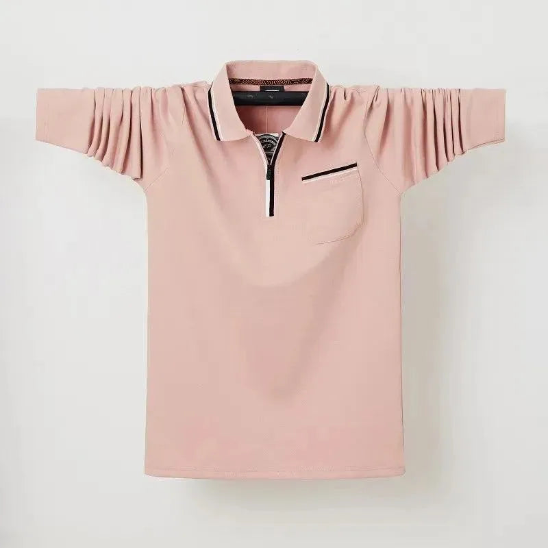 Casual Polo Shirt Men with Chest Pocket-Polo Shirt-LeStyleParfait