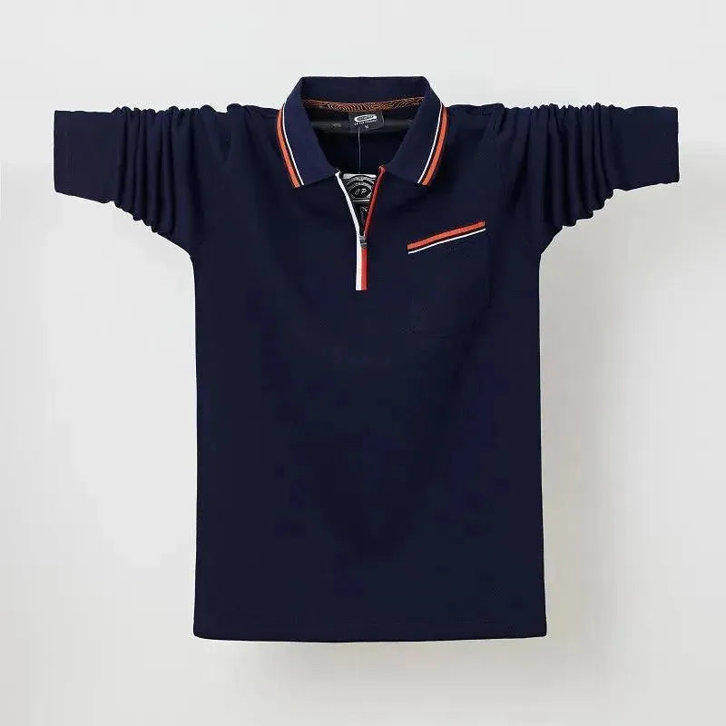 Casual Polo Shirt Men with Chest Pocket-Polo Shirt-LeStyleParfait