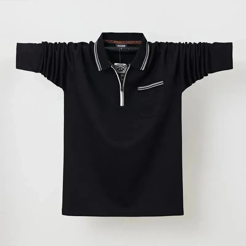 Casual Polo Shirt Men with Chest Pocket-Polo Shirt-LeStyleParfait