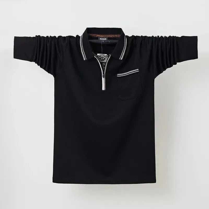 Casual Polo Shirt Men with Chest Pocket-Polo Shirt-LeStyleParfait