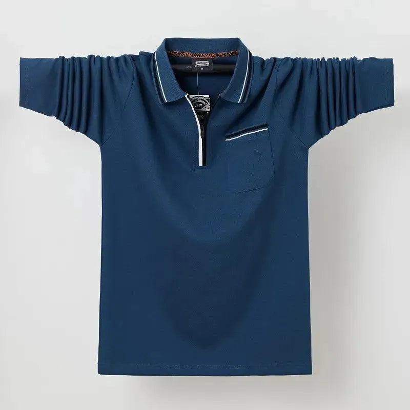 Casual Polo Shirt Men with Chest Pocket-Polo Shirt-LeStyleParfait