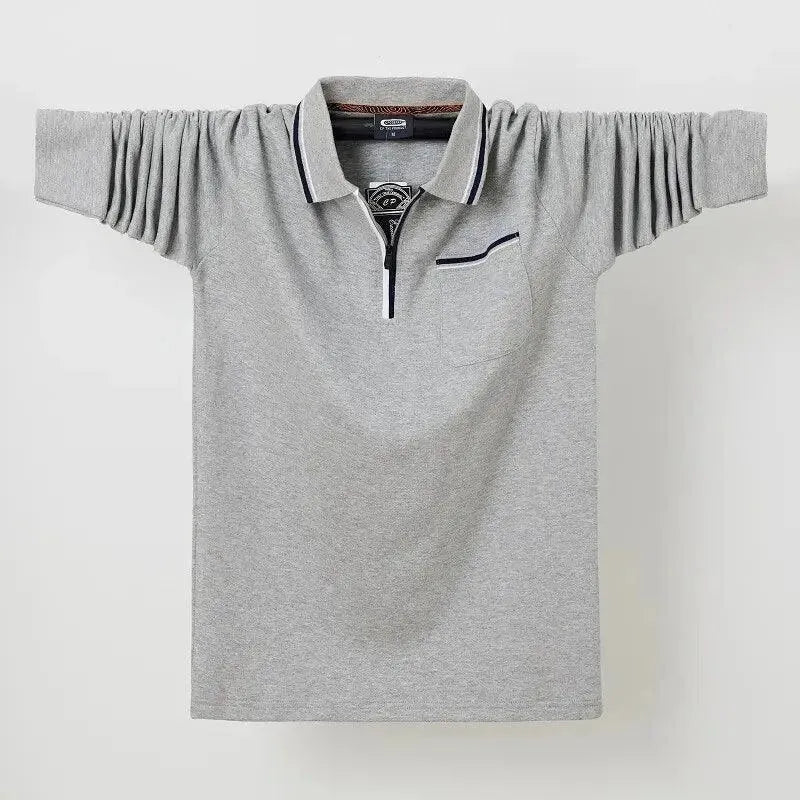 Casual Polo Shirt Men with Chest Pocket-Polo Shirt-LeStyleParfait