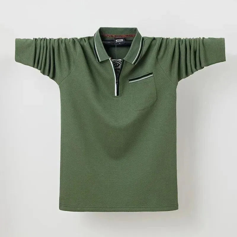 Casual Polo Shirt Men with Chest Pocket-Polo Shirt-LeStyleParfait