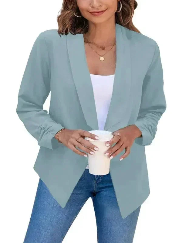 Casual Slim Fit V-Neck Women's Blazer - Suit Jacket - LeStyleParfait
