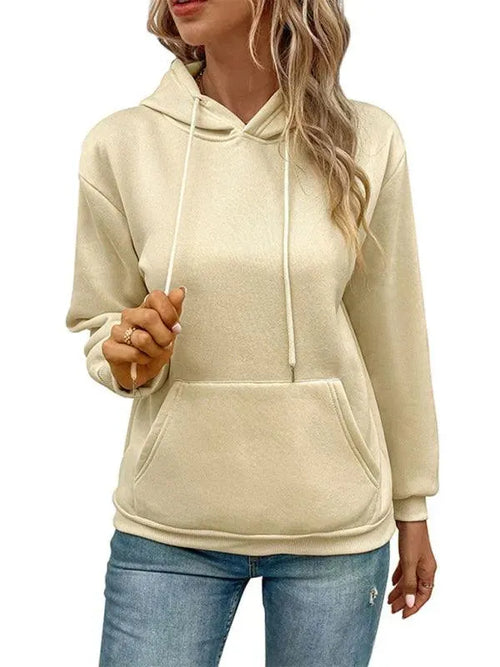 Casual Solid Women Hoodie-Women Hoodie-LeStyleParfait