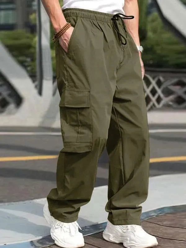 Loose Straight Casual Trousers - Men's Pants - LeStyleParfait