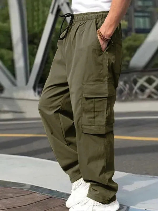 Loose Straight Casual Trousers - Men's Pants - LeStyleParfait