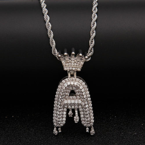 Chain Necklace - Letter "A" Pendant - Pendant Necklace - LeStyleParfait